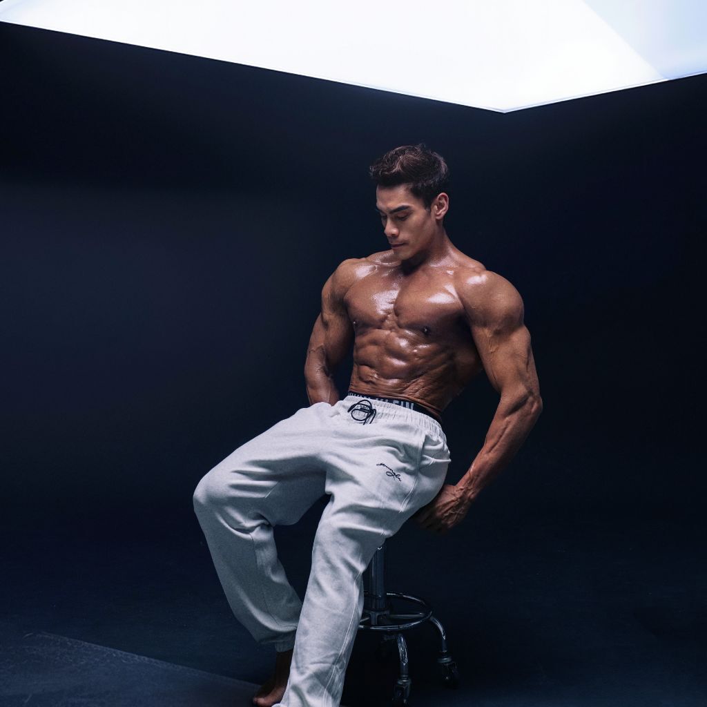 Adrian working out